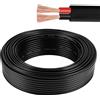 Aohewei Cavo elettrico 2x0,5mm² rame PVC per auto barche LED 5-60V 50m