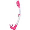 LeeQinersw Snorkel in Silicone Tubo da Immersione Boccaglio Respiratore Valvola Galleggiante Anti Ingresso Acqua con Fissaggio Alla Maschera E Tubo Flessibile, Rosso