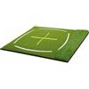 Generic Tappeto da Allenamento Golf Pannello Colpi Pratica con Due Tipi di 40mm 12mm Base EVA Antiurto con 7 Posizioni Tee Fondo Antiscivolo Adatto per Allenamento Domestico Esterno 120x150cm