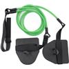 Harilla Aiuto Allenamento Nuoto Pagaia Mano Elastico Resistenza Cinghia Impugnatura Accessorio Bracciata per Potenziare Trazione, Verde, Allenatore di Nuoto Triangolare Antiruggine, 50 Libbre