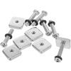 Xinglongs Viti a pinna per tavola da surf, in acciaio inox, M4, resistenti alla corrosione, per riparazione tavola da paddle board, 6 pezzi