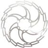 PMAGSYQ Freno a Disco per Bici MTB in Acciaio Inossidabile per Bici da Strada 160mm 180mm 203mm Leggero 6 bulloni G3 Rotore(1pcs 160 Silver)