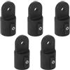 FESTFENDS 5 Pezzi cap Part per RV Eye End cap in Nylon Nero, Filetto 7/8, Leggero, per Canoe e Kayak, Accessorio Nautico per Barche e Yacht