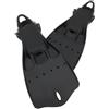 RNXRZANK da Subacquea da Nuoto da Snorkeling da Immersione con Scarico Ovale in Punta E Rinforzi Inferiori Spinta Equilibrata E Maggiore Controllo Adatte a , Nero , L（41-43）