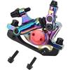 PMAGSYQ HB100 MTB Linea idraulica Colorata tirando Freni a Disco Auto Pieghevole Mountain Road Bike Line Pull Freno Olio(Front Brake)
