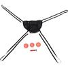 Abaodam Attacco per Canestro da Basket per Trampolino con Pompa e Pallone, Nero, PVC Epe Oxford Cloth PE, per Uso Interno ed Esterno, per Famiglie