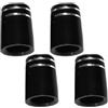 Abaodam 4 Pezzi Gommino per Bastone da Golf, Ferrule per Mazze da Golf, Gomma Nera, Protezione e Presa Confortevole, per Mazze in Ferro e Legno