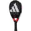 adidas Racchetta da paddle adidas Metalbone HRD 3.2, nera, rossa, forma a diamante, gomma EVA ad alta memoria, fibra di carbonio alluminizzata 2 a 1