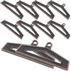 Amosfun 10 Pezzi Fibbia in Lega di Zinco per Medaglie da Corsa Design Orizzontale, Accessorio Comodo per Nastro, Supporto Versatile per Espositore Medaglie e Mensola Trofei