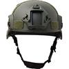 PengGengA Casco Tattico Regolabile Elmetti Protettivi Airsoft con Rivestimento per Paintball Gioco CS all'aperto (Taglia unica, Verde militare)