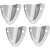 NULYLU Ventilazione per Barca in Acciaio Inox 4 Pezzi Argento | Finitura Lucida, Installazione Semplice, Accessori Speciali per Yacht e Zattera