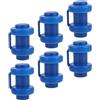 NESTINGHO Cappucci per Trampo 6 Pezzi in Plastica Blu Resistenti | Ricambio Professionale, Installazione Semplice, Copertura per Asta Trampo