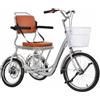 VOPLIVAT Triciclo for adulti in acciaio ad alto tenore di carbonio(Silver)