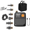 Lapiglo Pompa ad aria elettrica senza fili, 25 psi, per paddle board per kayak, gonfiatore ricaricabile da 8000 mAh, con display LCD e 6 ugelli