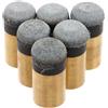 VALICLUD Kit di 6 Punte di Ricambio per Stecca da Biliardo in Rame e Pelle Sintetica, Dimensioni 2,7x2,7x1,3cm, Alta Precisione e Contatto Affidabile per Allenamento e Competizioni