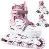 Cariboo Pattini a Rotelle Bambina 3 in 1, 31-34 Ballerina Rosa Lila