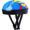 Solinder 7 Pezzi di Equipaggiamento Protettivo per Bambini con Ginocchiere per Casco, Gomiti e Polsini Pattini a Rotelle, Ciclismo, Rosa Rosso Blu (Blu)