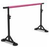 Fzaqwen Sbarra Danza Bambini Sbarra Allenamento Barra Ginnastica Balletto Regolabile Lega di Alluminio con Ventose, Barra Da Ballo Mobile Da 3 Metri Con Ventose A Fibbia E Supporto Da 59 Cm
