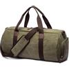 BWOFJGWH Borsa a Tracolla in Tela Borsone Sacca Borsa da Palestra Tracolla con Comparto Principale Chiuso E Accesso Rapido Agli Accessori Sullo Spallaccio, Array, Verde Militare