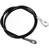 TOMETURE Cavo Fitness in Acciaio Rivestito Pu Nero 5mm, 1 Pezzo