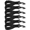 RUNROTOO Ganci di Ormeggio per Kayak e Canoe 6 Pezzi in Nylon Nero Stili multipli