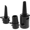 OFFIGAM Adattatore Valvola Aria per Kayak, Adattatore Pompa per Tavola da Paddle, Connettore per Canoa e Materasso ad Aria, Plastica Nera, Ugelli Multisize, per Gonfiaggio Outdoor