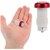 IMUSINICE Luce Terminale Manubrio Bici Rosso in Lega di Alluminio LED 2 Pezzi | Indicatore Laterale per Bici, Accessorio da Ciclismo, Struttura Resistente, Segnale Visibile