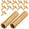 GRIRIW 24 Pezzi Inserti per Frecce in Ottone 6,2mm Connettore Bilanciato per Frecce Ibride Migliorate per Caccia e Tiro al Bersaglio Stabile e Aerodinamico