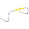 Baoblaze Ostacolo da Allenamento Bambini Ostacolo Agilità Barriera Coordinazione Esercizio con Design Auto Ripristinante in PVC E Metallo Adatto a Scatti, Bianco, Giallo, 25 Cm