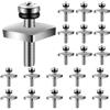 Xinglongs Kit di viti per pinne per tavola da surf, 40 pezzi, in acciaio inox, con piastre O-Ring