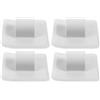 NUOBESTY 4 Pezzi Staffe Supporto Motore per Kayak e Canoa Fibbie in Plastica PVC con Foro da 2 cm e Diametro Interno 2 mm Fissaggio Robusto per Motori su Barche Gonfiabili