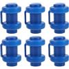 LIFKICH Cappucci per Trampolino Piccoli Blu 6 Pezzi in Plastica | Ricambi per Trampo Elastico, Collegamento e Fissaggio Rete, Pratici per Montaggio