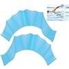 Smaoqingji Guanti da Nuoto Palmato Silicone - 1 Paio, blu, Pello Nuoti per le Dita, Adatti a Vari Sport Acquatici, Allenamento di Nuoto, Esercizi In Acqua e Ginnastica In Acqua