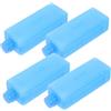 SHOWERORO Confezione da 4 Pezzi di Reusable Ice Pack in PE Blu, per Frutta e Verdura, per Vacanze Estive e Trasporto Cibo