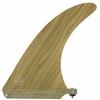 KiBcsLic Pinna da Surf Pinna Singola Pinna Centrale Longboard Paddleboard Accessorio Tenuta in Curva Scorrimento con in Vetroresina in Bambù Adatta per Onde Medie Uscita Ricreativa