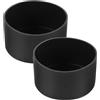 TOMETURE Copribottiglia Antiscivolo in Silicone Nero 7, 5cm 2 Pezzi