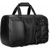 LeeQinersw Outdoor Rucksack Zaino Convertibile Borsa a Tracolla Borsone Materiale Pu con Rete Esterna per Casco Scomparti Multipli Adatto a Viaggio Pendolarismo Palestra