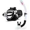 ZDAGELD Maschera Snorkel Secco Supporto Fotocamera, Occhiali Silicone Comodi