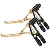 PMAGSYQ Leva Freno V per Bicicletta Adatta per Bici Brompton Pieghevole da Strada BMX Leva Freno in Alluminio Ultraleggero Nero Argento Rosa Rosso Viola(Gold)