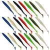 Abaodam 21 Pezzi Lure da Pesca Morbida Esca Artificiale 9cm 2,6g PVC Forma Speciale Multicolore per Pesca All'aperto per Pesci Colore Casuale