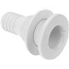 TOYANDONA Valvola di Scarico Passascafo per Yacht e Barca, Tappo di Scarico in ABS Bianco, Diametro Inferiore 1-1/4 Pollici, Filettatura 33mm, Bocca Superiore 26mm, per Uso Marino
