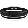 WATERFLY Marsupio da corsa, nero, Medium, Marsupio Slim Running