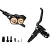 KUAWDON Freno a Disco Idraulico MTB a 4 pistoncini 2200mm Tipo Split Freno a Pressione Olio Mountain AM DH Pinza Freno Bici da Strada(Black Split-Type R)