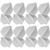 HEANUJJ Piume Freccette Bianche in Plastica 30 Pezzi Design | Accessori per Giochi di Freccette, Compatibili Punte Soft e Steel Tip, Installazione Semplice