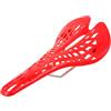 AMUSLESUR Sella per Bicicletta da Mountain Bike in Plastica Rossa | Montaggio Semplice, Seduta Confortevole, per Ciclismo su Bici e Mountain Bike