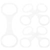 Luxshiny 5 Pezzi Fermo da Snorkeling in Silicone Nero Design a Clip a Forma di 8, Fissaggio Sicuro per Attrezzatura da Immersione, per Piscina e Mare