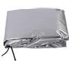 mingzhe Tote Cover IBC Tessuto Oxford 210D Antipolvere da 1000 Litri con Coulisse per Protezione Termica del Serbatoio dell'Acqua Esterno (Argento)