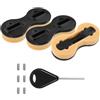 Luxshiny Fin Box SUP in Plastica e Spugna Nero, Base Pinna per Tavola da Surf e SUP, per Sport Acquatici e Surf, Facile da Installare, Migliora la Stabilità