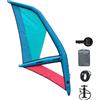 Generic Tavola gonfiabile con vela da windsurf per adulti, in tessuto Oxford autoportante e tavola da gioco in PVC, blu e rosso, ideale per surf e attività ricreative