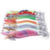 HINTRMENT Esche Artificiali per Calamari Shrimp Squid Needle 10 Pezzi | Confezione in Scatola Unica, Plastico e Acciaio, Accessori da Pesca per Uso in Fishing